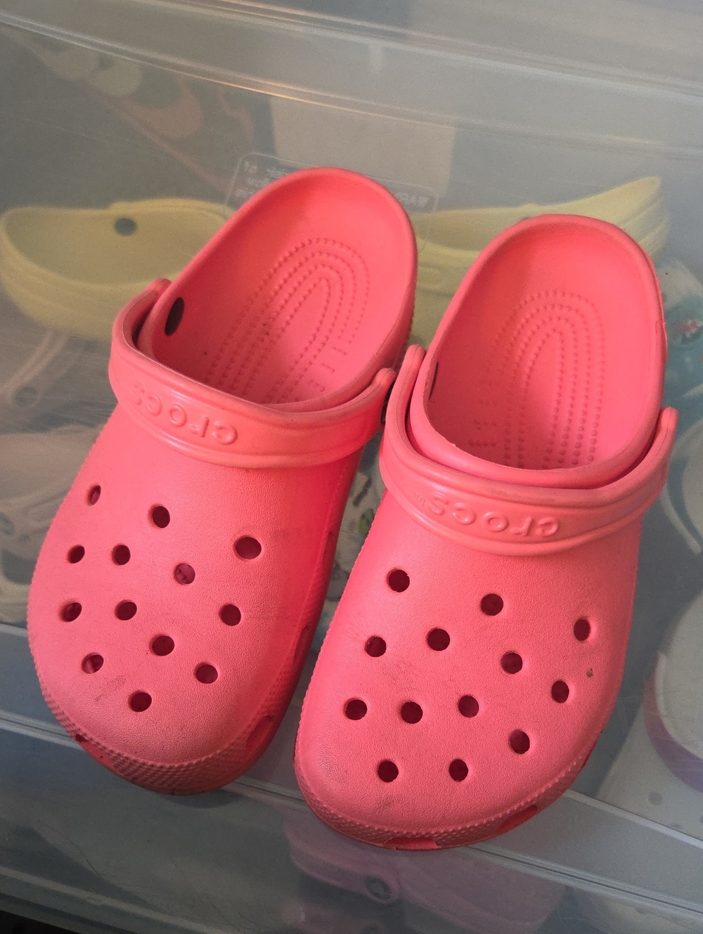 CROCS Kids Slip-On Clogs in Bright Pink